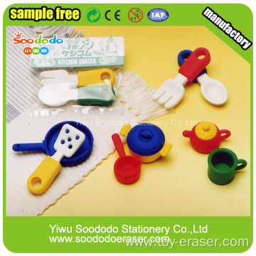 tableware Puzzle Eraser,toy school Stationery